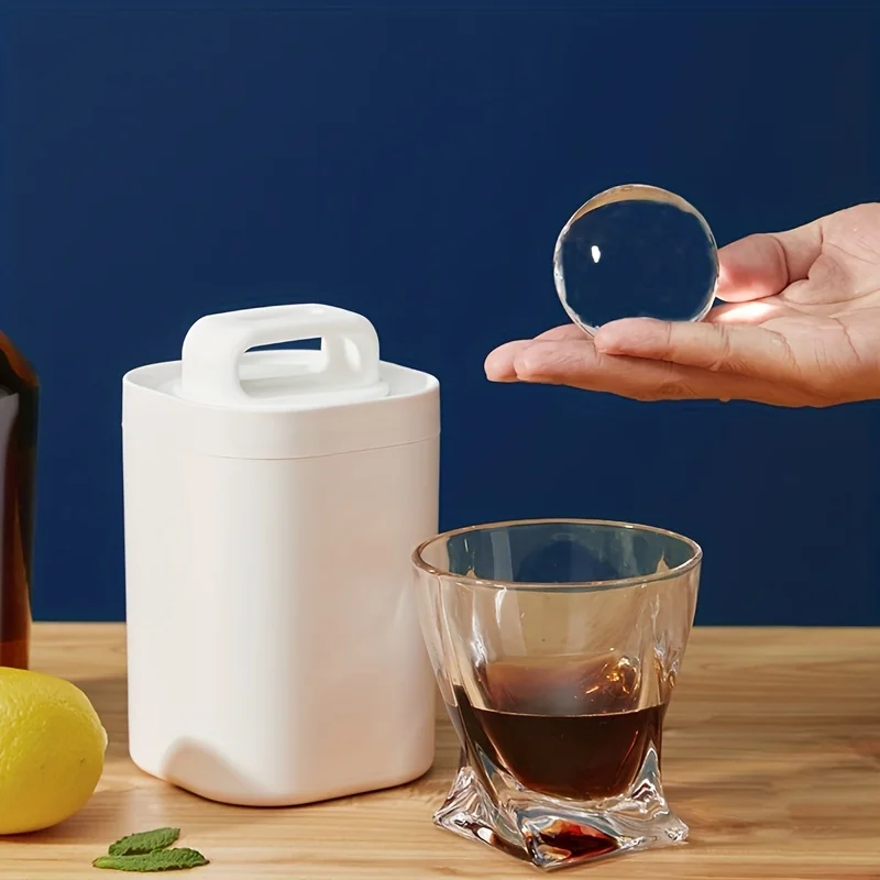 Ice Mold Sphere - Ice Cube Mold, Transparent Large Single