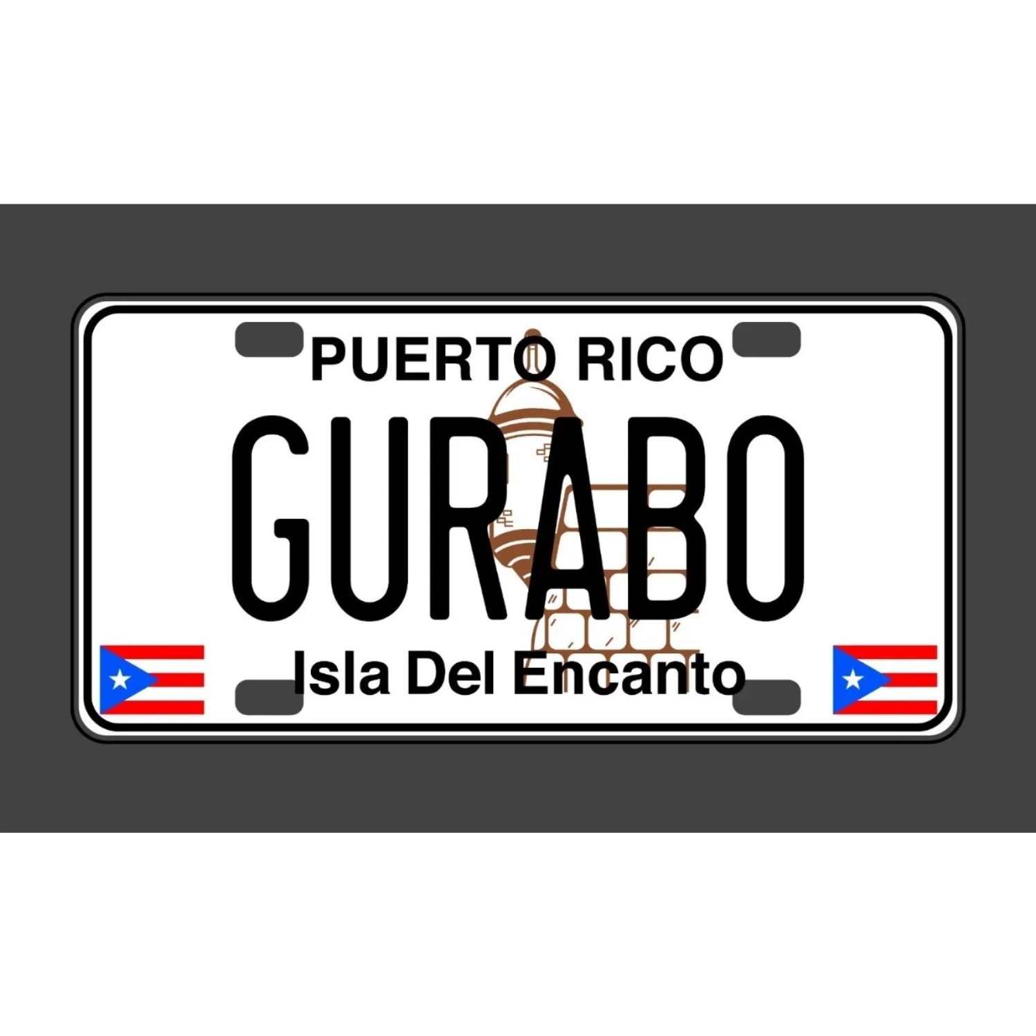 Home Bar Signs - Puerto Rico Aluminum Sign Vintage Wall
