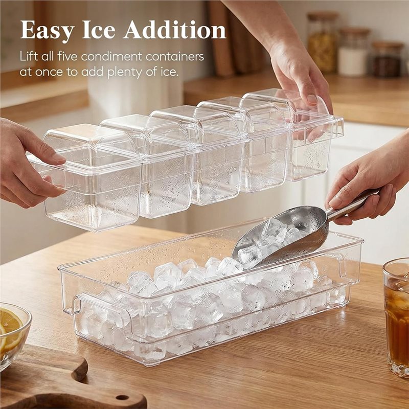 DTA4-For Bar Supplies,Clear Se - огляд і ціна Garnish Tray Set
