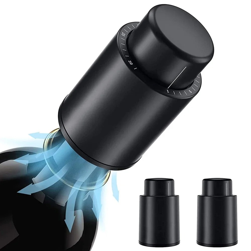 Push Type Vacuum Wine Preserve - огляд і ціна Wine Preservation Pump
