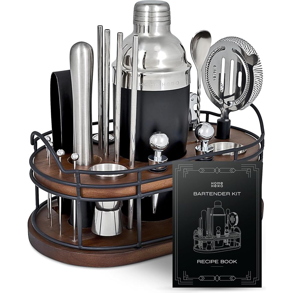 22-Piece Cocktail Shaker & Bar - огляд і ціна Cocktail Recipe Book