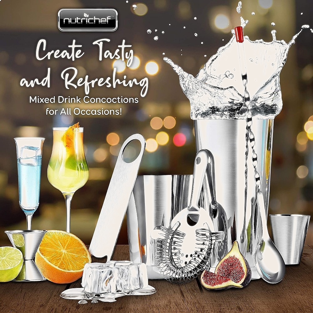 15-Piece Stainless Steel Cockt - огляд і ціна Cocktail Recipe Book