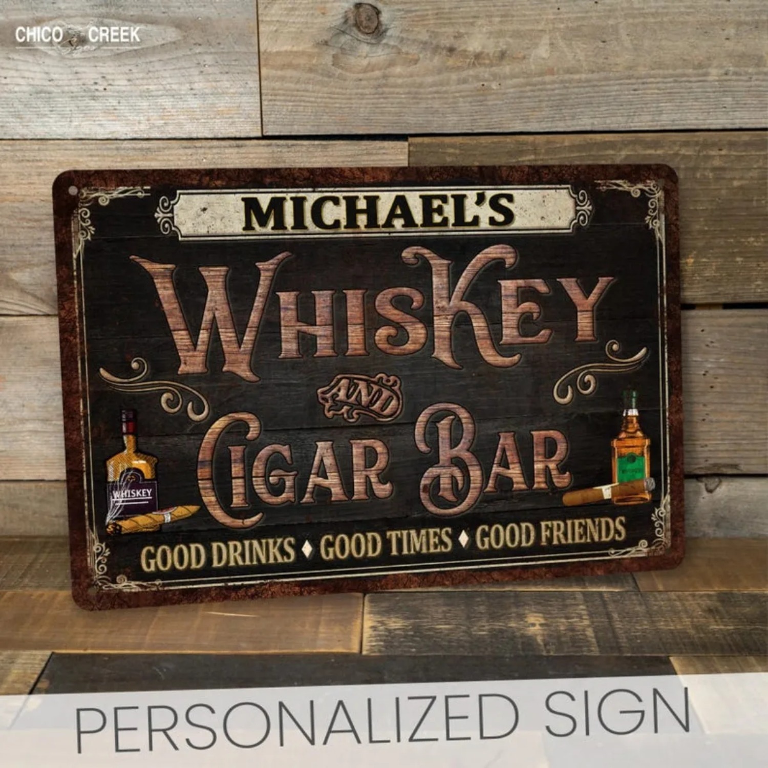 Custom Personalized Vintage Wh - огляд і ціна Home Bar Signs