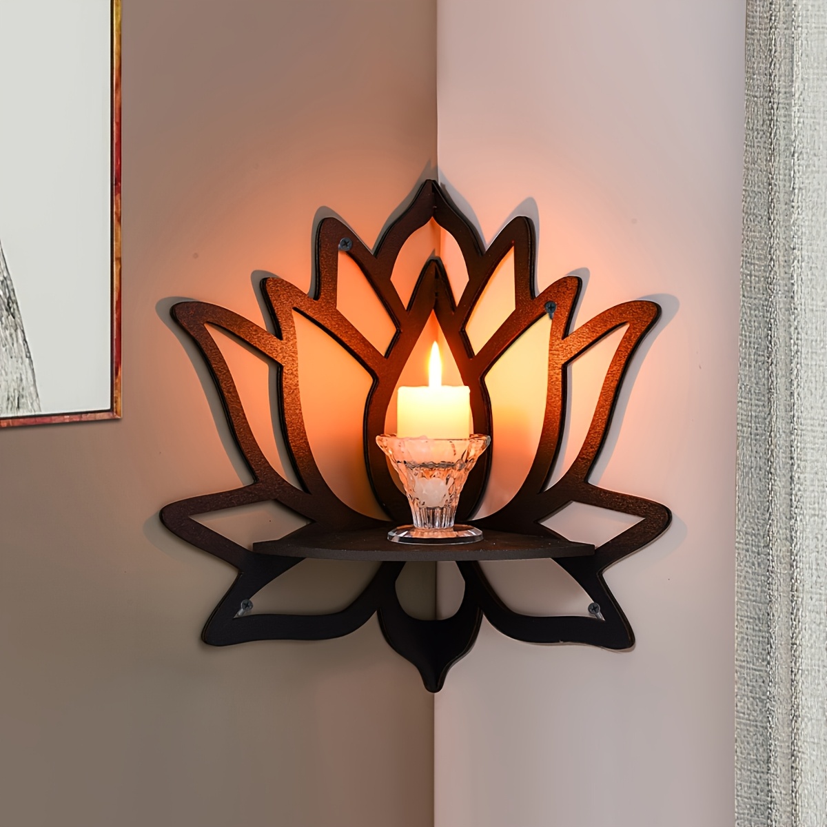 Lotus Corner Floating Shelf, H - огляд і ціна Home Bar Shelf