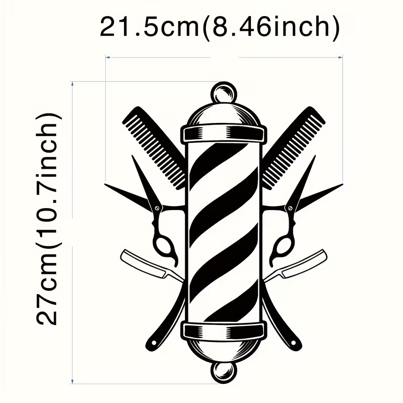 Barber Shop Wall Sticker Vinyl - огляд і ціна Home Barbershop
